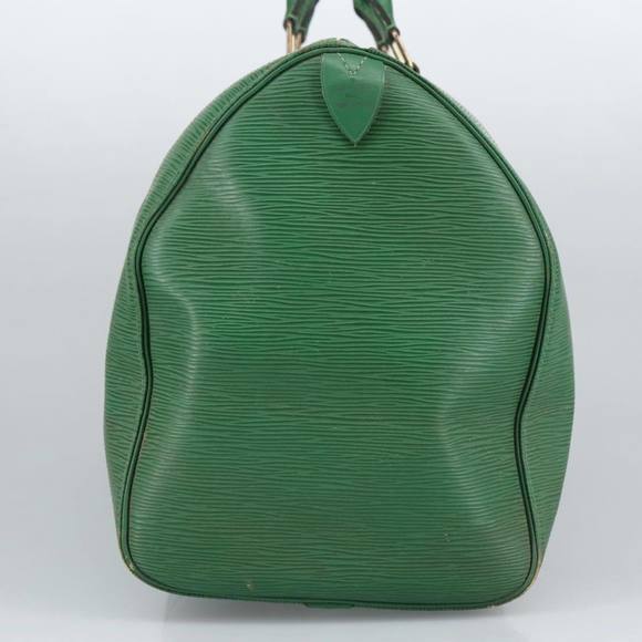 LOUIS VUITTON Epi Keepall 45 Boston Bag Green M42974 LV Auth 96866 - Picture 3 of 16